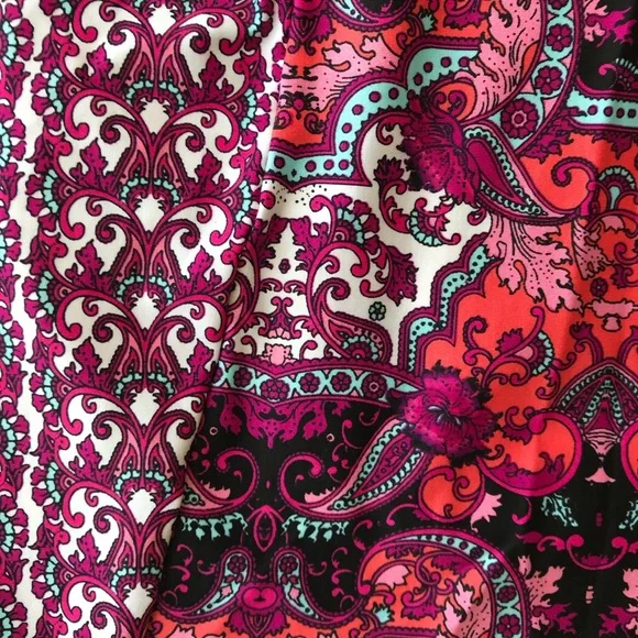 Kenneth Cole Reaction halter tankini top purple white blue mixed media p… - Picture 4 of 6